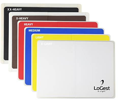 Logest Rebreakable Boards Martial Arts – Taekwondo Karate MMA Boards – Wiederverwendbare Kunststoff-Trainings-Brechbretter für Kinder und Erwachsene, erhältlich in 4 Ebenen (6 Stufen Set – Weiß, Y, B,