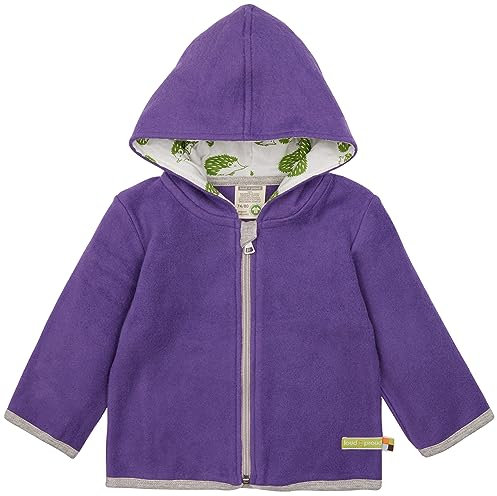 loud + proud Giacca in Pile, certificata GOTS, Viola, 50-56 Bimba