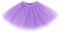 SUNTRADE 3-lagiger Tüllrock, Ballerina, Tutu, Tanzrock, Mädchen und Damen, Violett, M/L