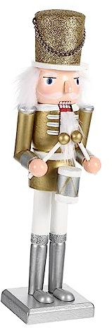 CIMAXIC Schiaccianoci di Natale Legno Pendenti Schiaccianoci Soldato di Natale Schiaccianoci Tradizionale Schiaccianoci Re Soldato Schiaccianoci Musicale Bambola Adesivo Da Parete Cartone Animato