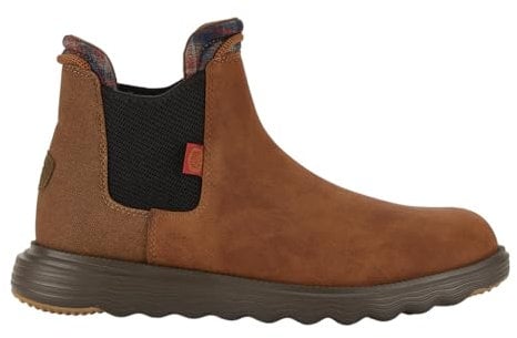 HEYDUDE Branson Classic Herren - Slip-On Schuhe - Ankle Boots, Cognac, 44