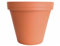 Tontopf Pflanztopf Blumentopf - für alle Pflanzen - innen und aussen - robust wiederverwendbar langlebig - Naturprodukt für mehr Bewusstsein (5 Stück - Innen Ø 18,4cm - Höhe 17,3cm)