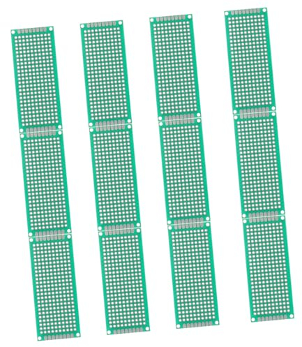 GLEAVI 12pcs Universal Board Circuit Board Circuit Supplies Circuit Plate Dtrwfnm Universal Breadboard Circuit Accessory Practical Breadboard Experiment Plate Double Sided Resin Tool