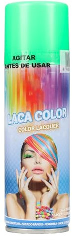 H HANSEL HOME Spray Pelo Color Temporal - Fácil de Lavar, Brillo Deslumbrante para Todo Tipo de Cabello, Verde, 125ml x 1 unidad