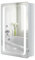 Warmiehomy Bathroom Mirror Cabinets with LED Lights,500x700mm Illuminated Bathroom Mirror Cabinet with Shaver Socket Sensor Switch Demister Pad with Time
