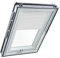 Original Roto Faltstore ZFA Faltrollo für Roto Dachfenster - Führungsschiene Weiß - Plissee für Dachfenster Baureihe Designo R6/R8, i8 und Classic K 64/84 - Größe 094/098 | 09/09 - Stofffarbe Weiß