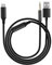 Aux to USB C, 2 in 1 USB C to Aux and Charger Cable for Car USB C to 3.5mm Jack Audio Aux Adapter for Headphone Compatible with 15 Pro Max, Samsung S24 Ultra S23 S22 S20 for Car Stereo(Black)