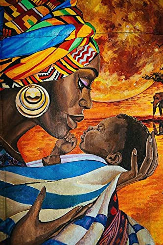 Biopracess Kenvin Man African Art Wall Decor Poster Garage Wall Decor Metal Tin Sign 20x30,5 cm