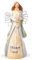 Tuzsocr Engel Figur - Betender Engel, Schutzengel-Statue, Engelstatue hält EIN Herz in der Hand, Liebe Heilender Harzfigur Sammelfigur, für Office Desktop, Moderne Dekoration, Raumdekoration (Stil 4)
