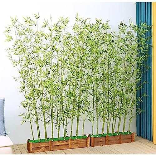 LYDZT Künstliche Bambus-Simulationspflanzen 180 150 120 100 cm hoch, Raumteiler für Schlafzimmer, Wohnzimmer, Terrasse, Garten, künstliche Bäume, Innen- und Außendekoration (Farbe: 1 m/3,2 ft H, G