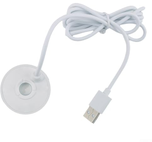 Oniissy 5 V USB-Brunnen-Nebelmacher, kleines Steingarten, Wasser, Aquarium, Landschaftsbau, Spritzschutz, Nebelmaschine, Nebelmaschine, Nebelmaschine, Nebelmaschine, Weiß
