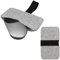 kwmobile Tasche kompatibel mit Apple Magic Mouse 1 / Magic Mouse 2 / Logitech Pebble Wireless Hülle - Filz Cover für Computer Maus - Schutzhülle für PC Mouse Hellgrau Schwarz