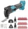 Akku Multifunktionswerkzeug für MAKITA 18V, Mit bürstenloses, Akku Oszillationswerkzeug mit 22 Zubehörteilen, 22000U/min, 4° Oszillationswinkel, zum Schneiden, Schnitzen, Bohren, Schleifen (Ohne Akku)