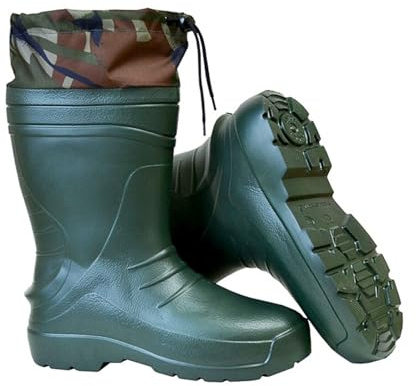 Agritrade AK Men Wellington Boots - Thermal Insulation -30C Removable Undersuit Lightweight EVA - Wellies Rain Boots Hunting Fishing MORO Non-Slip Sole (UK 12 / EU47)