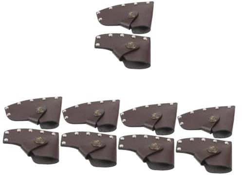 Kisangel 5 Sätze -Set Bausatz Befestigen Mini- Ausrüstung Beil Gel Axthalter Halterung Schutzabdeckung Tragetasche Axtschutz Aus Leder Schutzhülle Für Die 2 Stück * 5