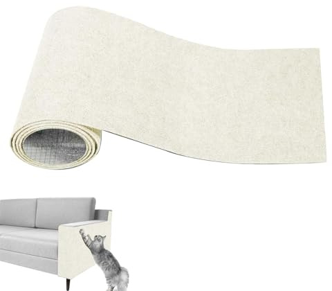 Cat Scratching Mat, 30X100CM Self Adhesive Cat Scratcher Mat Sofa Scratch Protector, Self-Adhesive Cats Scratch Wall Climber Sofa Protectors From Pets DIY Couch Mat for Walls Furniture