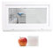 Kunststofffenster Badezimmerfenster Fenster - 3-fach Satinato Milchglas Verglasung - weiß/weiß - BxH: 1000x600 mm - DIN Rechts