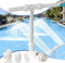 Cascada de piscina, accesorio de piscina ajustable con doble pulverización, cascada de piscina con adaptador, aireador para temperaturas de agua fría y caliente