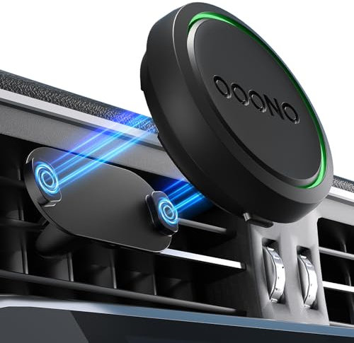 ALAFLY Magnetische Auto-Lüftungsgitterhalterung Metall für OOONO CO-Driver NO2, Einteilige Integrierte Magnet Halterung Kompatibel mit OOONO 2 Blitzerwarner, für Alle Autos Lüftungsöffnungen