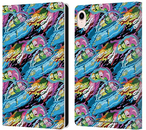 Head Case Designs sous Licence Officielle Rick and Morty Motif Warp Graphiques De La Saison 5 Étui Portefeuille en Cuir Compatible avec Apple iPad Mini (2021/2024)