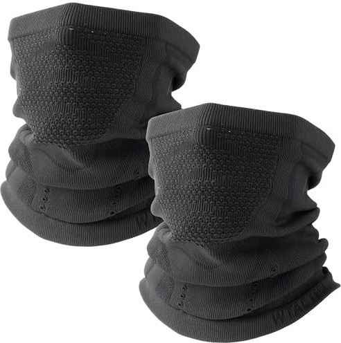 WTACTFUL Schlauchschal Herren (2 Stück/1 Stück) Halbe Sturmhaube Halstuch Herren Halswärmer Ski Mask Halsschlauc Neck Gaiter Atmungsaktive für Winter Motorrad Laufen Skifahren Snowboarden
