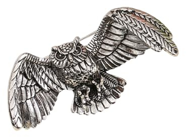 Eulen-Brosche, Modeschmuck, Retro-Design, Basis aus glänzender Legierung, Mehrzweck-Dekoration für Kleidung, Taschen, Schmuck, Geschenk, Einheitsgröße, wie beschrieben