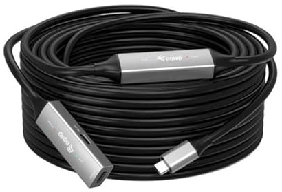 Equip Kabel USB-C3.2->C Gen1 Akt.Erweit.St/Bu 15.00m schwarz