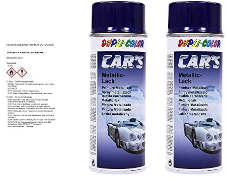 2x DUPLI COLOR 400ml Car's Metallic-Lack blau-lila