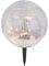GLOBO LIGHTING LED Solar Erdspieß Außenleuchte Solarlampe Solarkugel Gartenleuchte, Glas, klar schwarz, 20x 0,06W LED, D x H 19,5 x 29 cm