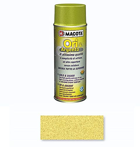 LGVSHOPPING Macota Vernice Spray 400ml Effetto Oro Moderno Smalto Acrilico Non Cola
