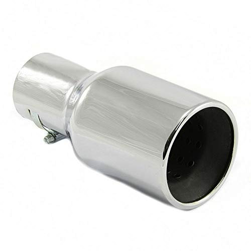 Auspuffblende Endrohr Auspuff Universell Schalldampf Blende Edelstahl Rund bis 57mm Chrom AutoHobby