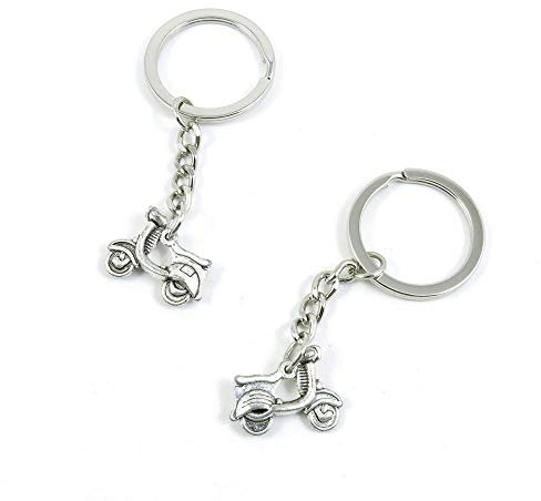 N2NB0T Porte-clés pour femme en forme de moto et de scooter Argenté vieilli Antique Silver
