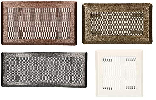 KOTARBAU Grille d'aération pour poêle en faïence Doré 16 x 30 cm