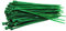 100 Stück Kabelbinder grün 200 mm x 2,5 mm Handwerker Qualität cable ties kurz 8,1kg Zugkraft
