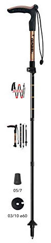 Gabel Explorer Wired F.L Trekkingstöcke Unisex Erwachsene, Schwarz, einzigartig