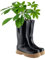 Dibor Herb Planter Wellington Boot Large Blue Flower Pot Spring Summer Gardening Gift