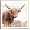 REINDERS Gerahmtes Bild, Highlander, Wohnzimmer, Bilder, Wanddeko, Room Decor, MDF, Braun, 50x50cm