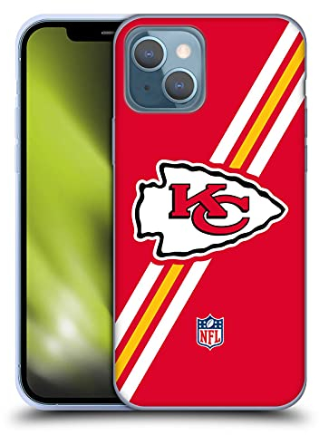 Head Case Designs Offizielle NFL Streifen Kansas City Chiefs Logo Gelhülle [Militärischer Schutzgrad] Kompatibel Mit Apple iPhone 13 Und Kompatibel Mit MagSafe