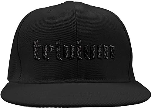 Trivium Baseball Cap Band Logo Blacl on Schwarz Nue offiziell Schwarz Snapback