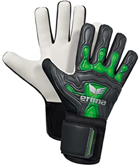 Erima Unisex Erwachsene Flex-Ray New Talent FS Torwarthandschuh, schwarz/Green Gecko, 9