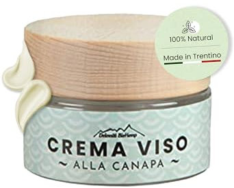 Dolomiti BioHemp Anti-Falten-Gesichtscreme - Gesichtscreme Hyaluronsäure und Hanf - Made in Italy, 100% natürlich & vegan