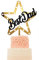 5 Stück Big Star Best Dad Cake Topper Happy Father's Day Acrylic Cake Topper For Father's Day Cupcake Decorations Dad's Day Party Supplies