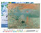 Figured'Art Peinture par Numéro Adulte avec Cadre Monet Impression Soleil Levant - Activité Manuelle Kit de Loisir Créatif DIY Numéro d'Art Complet - 40x50cm toile tendue sur châssis