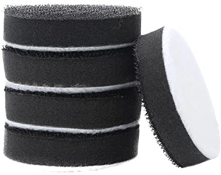 20 almohadillas de esponja suave de gancho y bucle de 50 mm/75 mm, almohadillas de interfaz de densidad, almohadilla de respaldo de disco de lijado