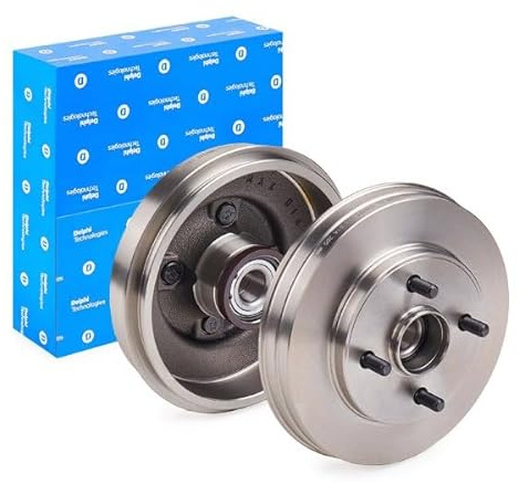 2x DELPHI BFR589 Bremstrommeln Set Ø203mm Hinten