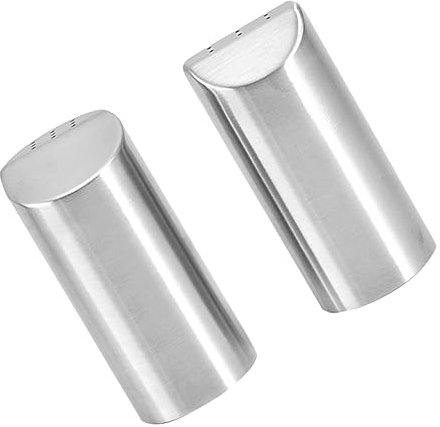BESTonZON Durevole 2 Pezzi Contenitore per Condimento in Acciaio Inossidabile Vaso Barattolo Contenitore Nero Metallo Argento Barattoli Barattoli Barattoli in Acciaio Inossidabile