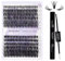 Extension Ciglia Kit Cluster Lashes D Curl 0.07mm 30+40 Mix12-16mm Estensioni Ciglia Individuali Naturale Ciglia Finte Ciuffetti Individuali with Lash Bond and Seal(30+40-D-1216+BOND)
