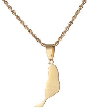 Cernomal Vintage-Halskette Mit Karte Von Fuerteventura – Modische Einfarbige Charm-Anhänger-Pullover-Kette, Verstellbarer Ethnischer Paar-Choker-Schmuck, Geschenk Für Männer Und Fraue