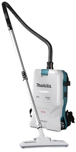 Makita VC011GZ Aspiradora de Mochila sin escobillas, 4 Velocidades, Azul