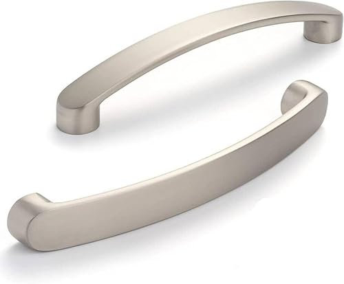 SYZOW 6 Stück gebürstete Griffe Möbelgriffe Lochabstand 224mm Schrankgriffe für Schubladen Schranktüren Küchenschränke Edelstahl Gebürstet Schrankgriffe